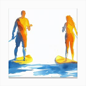 Stand Up Paddle Boarding Canvas Print