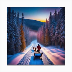 Sled Dog Canvas Print