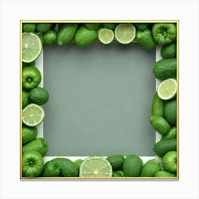Frame Of Limes Canvas Print
