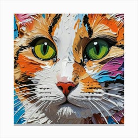 Cat Painting 3 Canvas Print