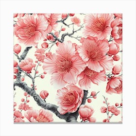 Chinese Cherry Blossoms Canvas Print