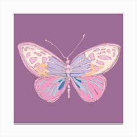 Butterfly Kauai Square Canvas Print