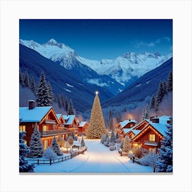 Christmas Village 7 Canvas Print