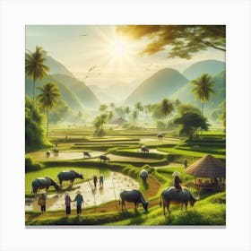 Asian Landscape Canvas Print