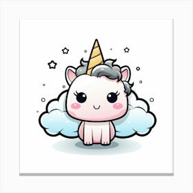 Cute Unicorn 178 Canvas Print