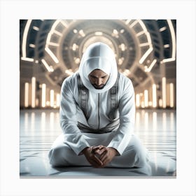 Islamic Man Praying 1 Canvas Print