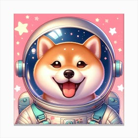 Shiba In Space 1 Canvas Print