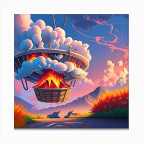 Hot Air Balloon Canvas Print