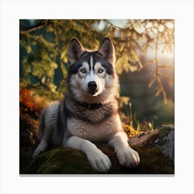 Husky Dog 4 Canvas Print