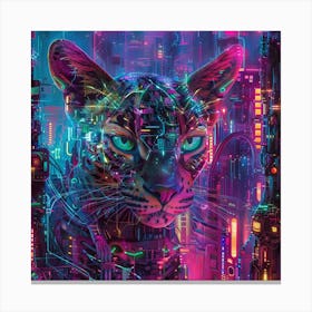 Cat In The City 3 Canvas Print