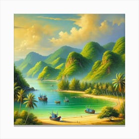 Viet Nam Country Canvas Print