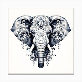 Elephant Series Artjuice By Csaba Fikker 021 Canvas Print