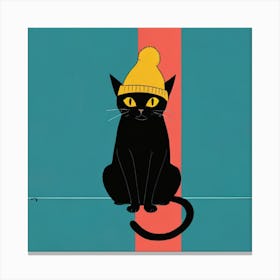 Cat hat 1 Canvas Print