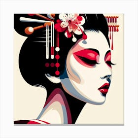 Japan Geisha Visual 119 Canvas Print