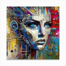 Futuristic Woman 1 Canvas Print