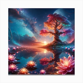 Fantasy Lake Canvas Print