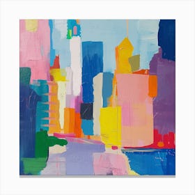 Abstract Travel Collection Melbourne Australia 1 Canvas Print