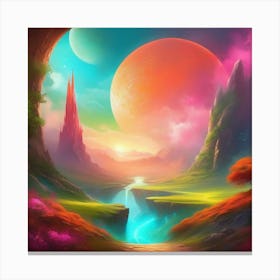 Alien Landscape Canvas Print