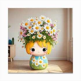 Daisy Girl Canvas Print