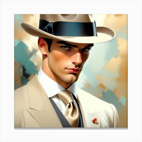 Creative Male Portrait 34 Canvas Print