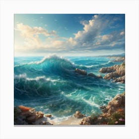 Ocean Waves 3 Canvas Print