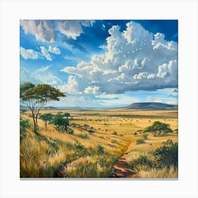 Savannah Landscape 1 Canvas Print