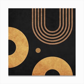 Transitions In Black 3 Square Canvas Print