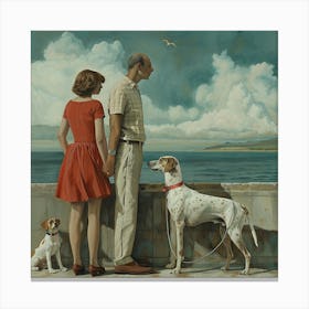 Seaside Companions Canvas Print