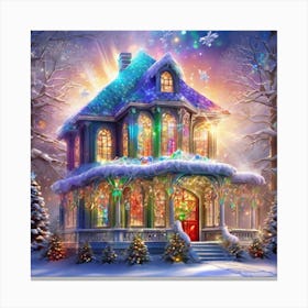 Christmas House 38 Canvas Print