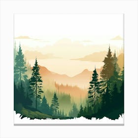 Landscape Forest Canvas Print