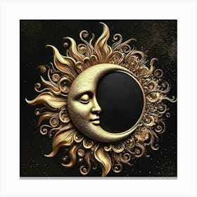 Sun And Moon 7 Canvas Print