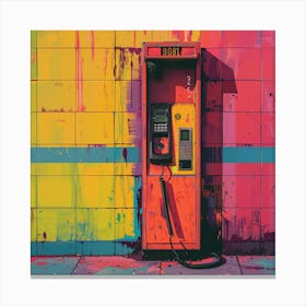 Phone Booth Canvas Print