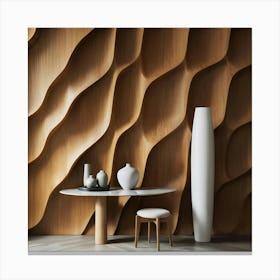 Wavy Wall 21 Canvas Print