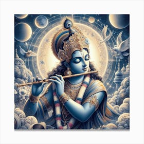 Lord Krishna 16 Canvas Print