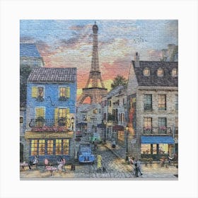 Paris At Dusk Canvas Print