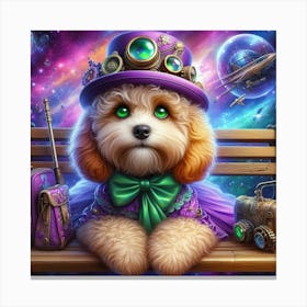 Steampunk Dog 1 Canvas Print