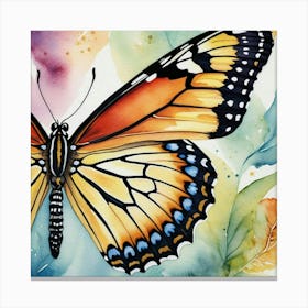 Butterfly Watercolor Painting 1 Canvas Print