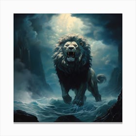 Lion Of The Sea Canvas Print