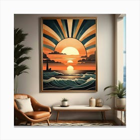 Sunset Painting Canvas Print