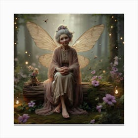 Fairy In The Forest 33 Canvas Print