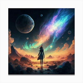 Space Girl Canvas Print