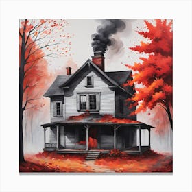 Autumn House Canvas Print