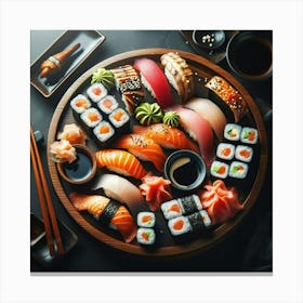 Sushi Plate Canvas Print
