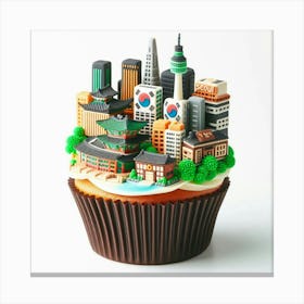 Seoul Cupcake 1 Canvas Print