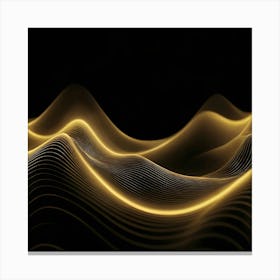 Abstract Wave - Wave Stock Videos & Royalty-Free Footage 7 Canvas Print