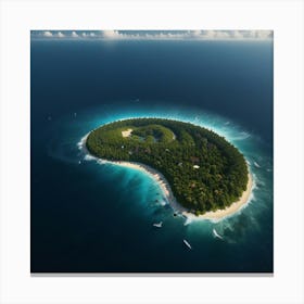 Default Create A Unique Of Ocean Island 0 Canvas Print