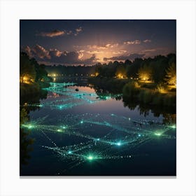 Night In The Forest 12 Canvas Print