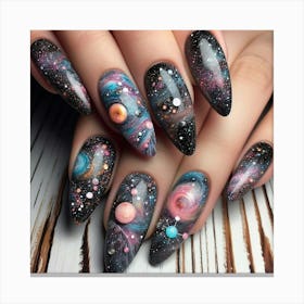 Galaxy Nails 3 Canvas Print