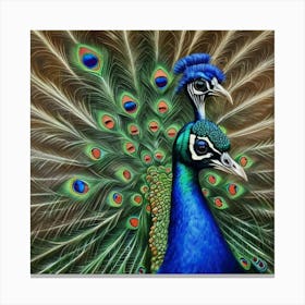 Peacock Fowl Canvas Print