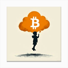 Bitcoin Cloud 8 Canvas Print